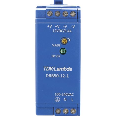 TDK-Lambda DRB-50-12-1 DIN-Schienen-Netzteil 12V 50W (1/3)