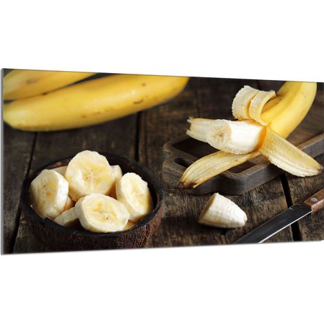 Placa protectora de vidrio para estufa 90x52 Banana (1/5)