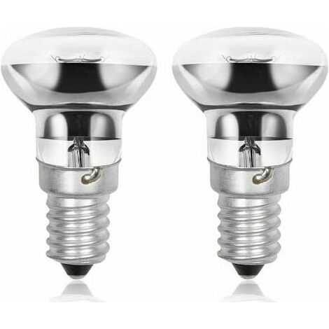 R39 E14 40W Lava Bulbs Small Edison Screw SES Reflector Lava Lamps Warm White 2800K R39 Dimmable (2pcs) (1/5)