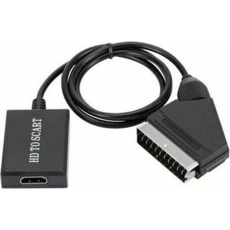 convertisseur hdmi vers péritel adaptateur audio vidéo hd 1080p pour hdmi vers péritel Sky Box Stb-- (1/3)
