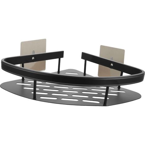 Étagère de Salle de Bain Étagère Angle Porte-serviettes de Douche pour Rangement Trépied de Toilette (1/5)