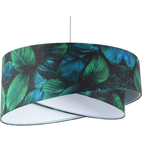 Suspension galaxy asymetric - Décor vert bouteille intérieur blanc