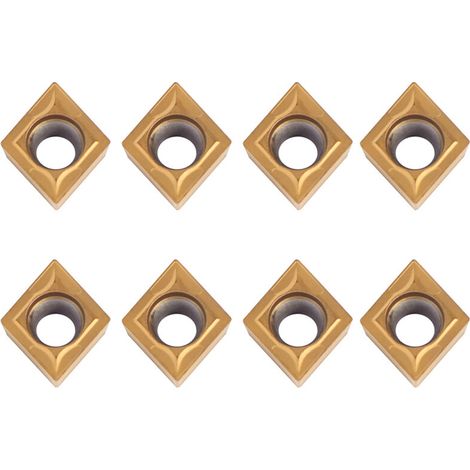 10 CNC-Hartmetall-Wendeschneidplatten für Metalldrehmaschinen, Drehwerkzeuge mit Aufbewahrungsbox