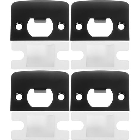 Ensemble de 4 plaques protection anti-impact en acier inoxydable pour portes intérieures - (1/5)