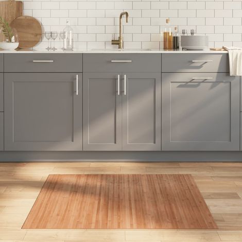 vidaXL Rug Rectangular Natural 80x100 cm Bamboo