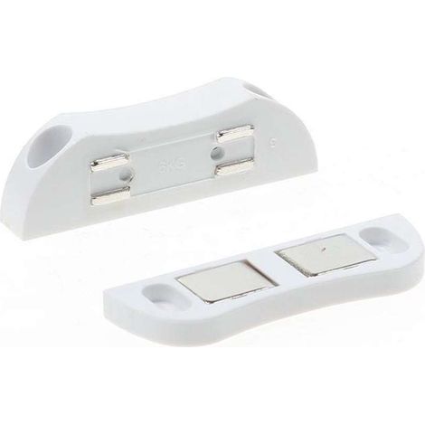 Aimant de serrure blanc puissant 6kg porte verrou vérou fermeture blocage loqueteau magnétique portail