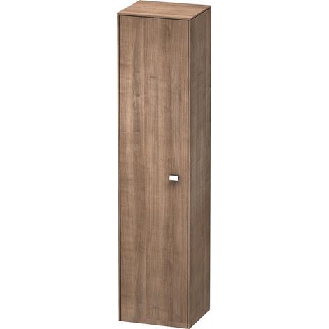 Mobile alto Duravit Brioso Brioso 177,0x42,0x36,0 cm, 1 anta, incernierato a sinistra, 1 ripiano in legno, 3 ripiani in vetro, Colore (anteriore/corpo): Decorazione ciliegio ticinese, maniglia cromata - BR1330L1073