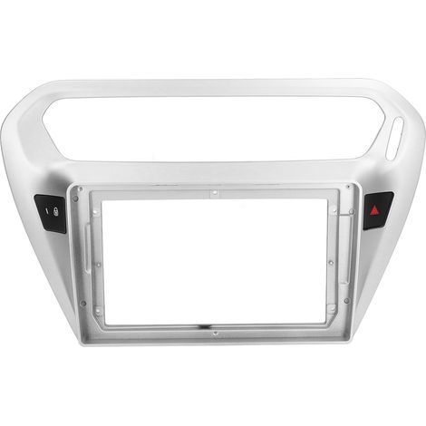 Navigation panel frame for 9-inch, 2 DIN car stereo radio, dashboard mounting trim, replacement for Citroën Elysée 2014-2018 (1/5)