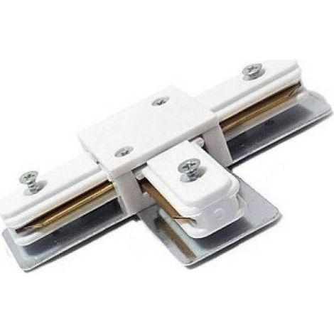 Trade Shop - Connettore Giunzione Tipo T Per Binario Monofase 2 Poli Colore Bianco Pista-bt - (1/2)