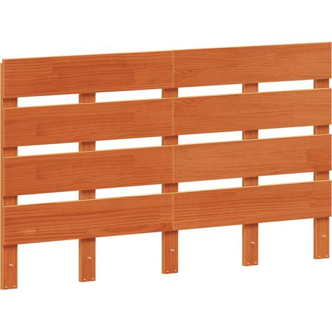 Maison Exclusive - Testiera Marrone Cera 120 cm in Legno Massello di Pino