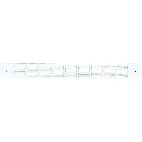Grille d'entrée d'air acoustiques en aluminium - plates intérieures doubles 475 x 30 mm - type 488 ton argent - RENSON VENTILATION NV