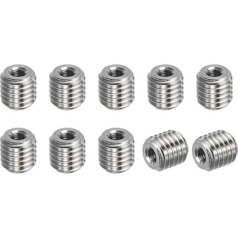 10 pcs Filetage Adaptateurs Manchon Réducteur Écrou Inox Acier 10mm (1/5)