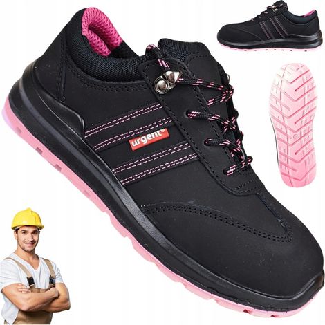 Scarpe da lavoro leggere da donna, scarpe antinfortunistiche sportive, comode con puntale di sicurezza.