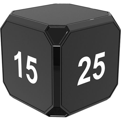 Minuterie Cubique à Capteur Gravité Rotatif Carré avec Écran LED Alarme Vibration et Son Mode Silencieux 5/15/25/45 Minutes Outil Gestion du Temps Cuisine Étude Jeu Enseignement Sport (1/2)