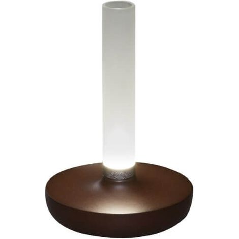 Lampe de table rechargeable Biarritz brun rouille - 7827-973