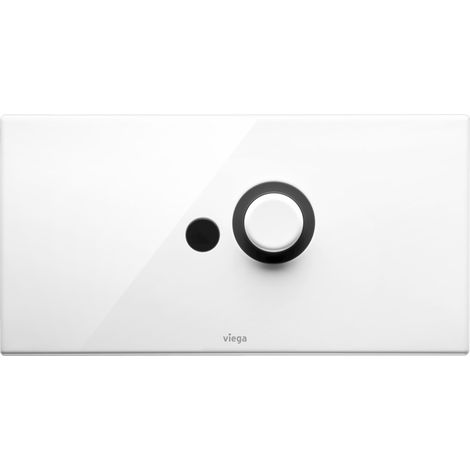 Plaque d'actionnement 8326.16 Visign pour Public 5 en acier inoxydable, blanc alpin