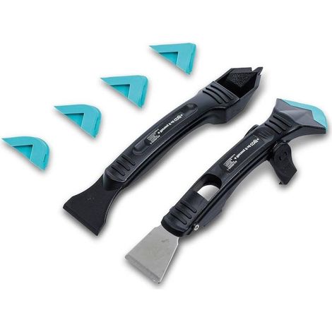Décolleur de Joint Silicone et Jeu de Spatules 7 pcs - Outils Polyvalents pour Décapage et Finition - (1/5)