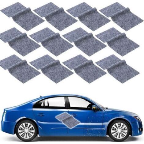 12 Pcs Nano Sparkle Cloth Multipurpose Scratch Repair Cloth Black Car Scratch Remover Cloth Magic Cloth for Polishing Surface Repair Car Lightl -