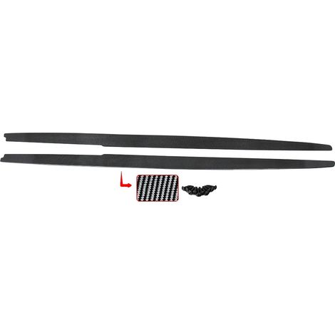 Spoiler lateral, material ABS duradero, fácil instalación, aspecto de fibra de carbono. (1/2)
