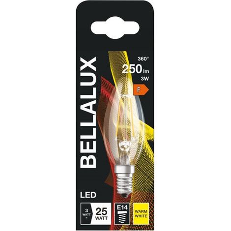 BELLALUX - Bellalux led clair flamme E14 3 W chaud 250 lm (1/3)