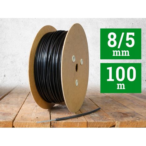 Câble en acier gainé PVC 5/8 mm 100 m noir 6x7 (1/5)