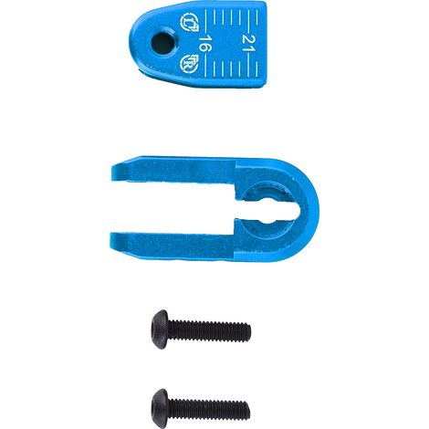Bras De Direction Réglable En Alliage D'aluminium 25t Pour Voiture Rc 1/10 - Longueur 16-21mm - Bleu (1/5)