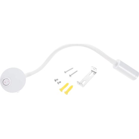 LIFKOME Lampe de Lecture Chevet LED à Tuyau Flexible 3w Blanc (1/5)