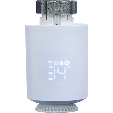 Robinet thermostatique programmable ZigBee pour radiateur, commande par application, commande vocale, compatible avec Alexa Assistant, détection d'ouverture de fenêtre, fonction antigel (hub ZigBee re (1/5)