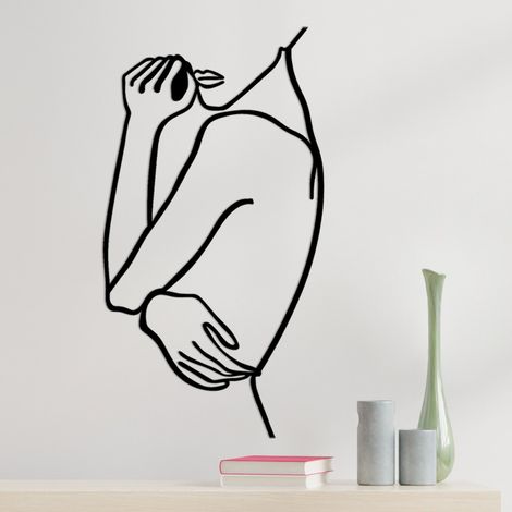 Décoration murale en métal Woman Modèle 5 (1/5)