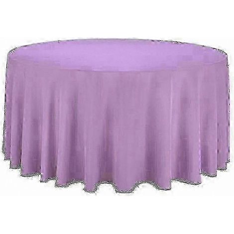 Nappe ronde unie pour mariage, nappe en polyester résistant (1/5)