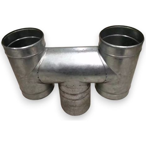 Conducto de chimenea de acero galvanizado de alto rendimiento, resistente y duradero - Tamaño ø 10 cm