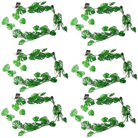 6 x 180cm Artificial Hanging Trailing Monstera Plant (1/5)