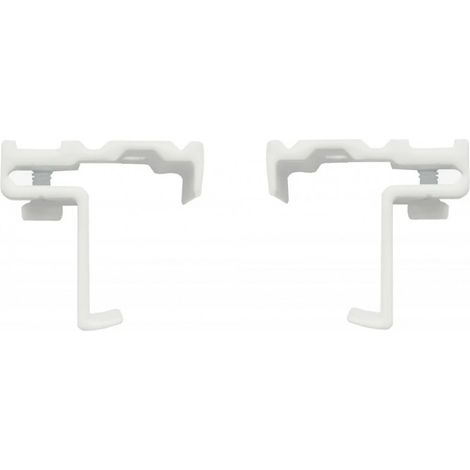 Klippbarer Deckenhalter, 24x16mm, 4mm Vorderseite, weiß, 2 Stück