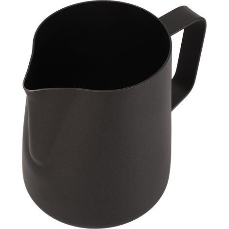 Dicke Edelstahlschüssel zum Aufschäumen von Milch, Kaffeetasse mit Antihaft-Teflonbeschichtung, Latte-Marmeladenkännchen aus Edelstahl (1/5)