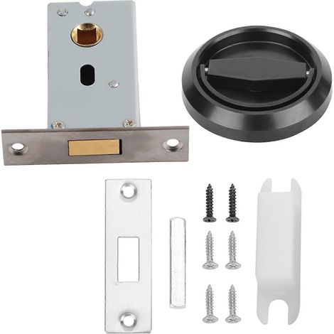 Schubladenschloss aus Edelstahl mit Zugring für Schrank-, Kommoden- und Schranktüren, integrierter Griff, robuste Beschläge, silberfarbene Ausführung, Universalmodell, einfache Montage. (1/5)