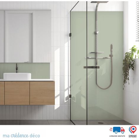 Panneau de douche : Vert de terre - Alu composite - 90 - 245 (1/3)