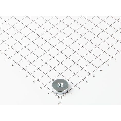 Magna-C Neodym-Flachgreifer Ø16x4,5mm mit Innengewinde (1/4)