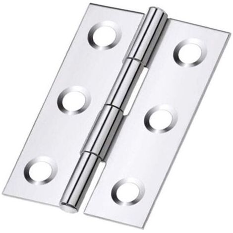 Charnières de porte 10 pièces, charnières en acier inoxydable, charnières invisibles, charnières plates, porte d'armoire/petite porte/tiroir/fenêtre/piano/boîte à bijoux armoire de quinc