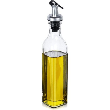 Bottiglia in vetro per olio e aceto con dosatore da 250 ml (1/5)