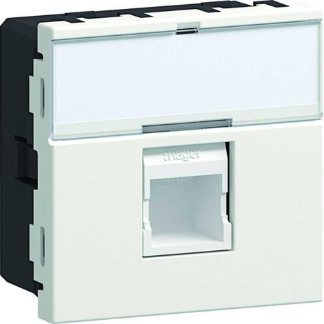 Prise RJ45 - Cat.6A STP inclinée à 90° - 2 modules - Spéciale EPT - Tercia AP-C45 - B46050 - IBOCO