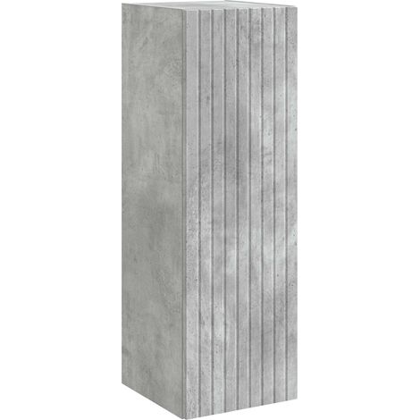 Mueble de baño montado en la pared Gris Hormigón vidaXL
