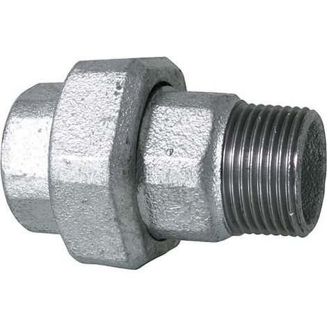 Hermann Schmidt Temperguss raccord vissé DN 32, 2000 2000 /4&quot joint plat, filetage intérieur/filetage extérieur, zingué (1/3)