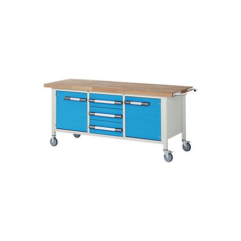 eurokraft pro  Banco da lavoro mobile Serie 8000  struttura a