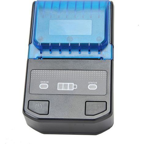 Beyamis Imprimante d'étiquettes portable Bluetooth – thermique, auto-adhésive, mini, bleue/noire, pour maison et mobile (1/4)