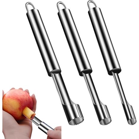 3 Pièces Dénoyauteur, Acier Inoxydable, Lame Tranchante, Ergonomique, Pour Cerises Prunes Pommes (1/5)