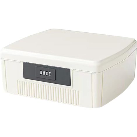 Boîte de rangement médicale à 2 couches avec serrure à combinaison, 25 × 20 × 10 cm, boîte de premiers secours, double couche, boîte à médicaments, organisateur médical, boîte de rangement (1/5)