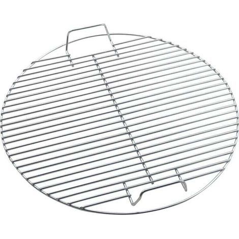 Grille ronde en acier inoxydable (44,5 cm de diamètre) – Forme arrondie pour une cuisson uniforme – Convient à une utilisation intérieure et extérieure (1/3)