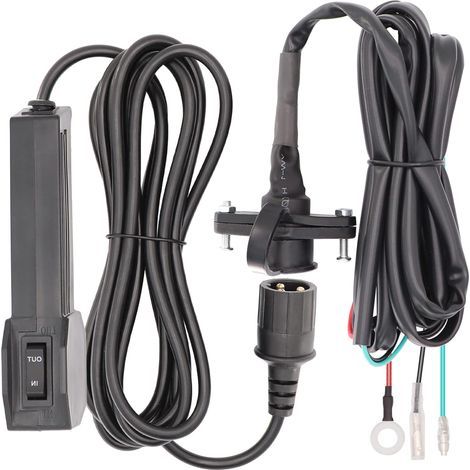 Control remoto inalámbrico de 12 V para cabrestante de ATV/UTV - Resistente al agua, con cable de 2,7 metros, para trabajos manuales y operaciones de alta exigencia (1/5)