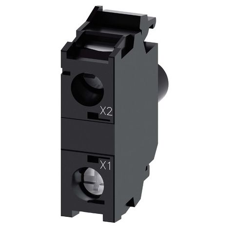Siemens Módulo LED con LED integrado, AC 230V, blanco, 3SU14011BF601AA0