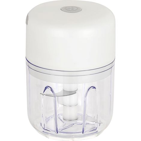 Mini hachoir électrique, pour ail, purée, oignon, herbes, légumes, gingembre, mixeur à fruits (250 ml)